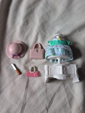 Calico Critters Sylvanian Families Accessories Lot Fashion Pack Dress Hat Purse